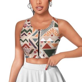 AILLOSA Activewear 3D Baskılı Desen YH-157 Askılı Kadın Atlet