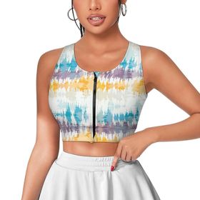 AILLOSA Activewear 3D Baskılı Desen YH-159 Askılı Kadın Atlet