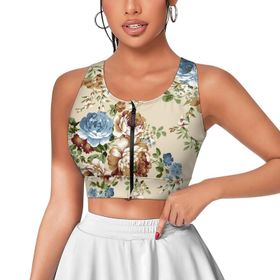 AILLOSA Activewear 3D Baskılı Desen YH-16 Askılı Kadın Atlet