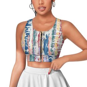 AILLOSA Activewear 3D Baskılı Desen YH-161 Askılı Kadın Atlet