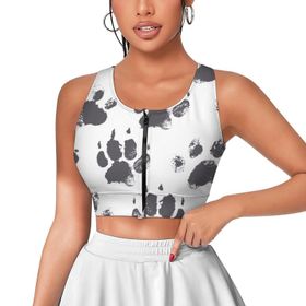 AILLOSA Activewear 3D Baskılı Desen YH-173 Askılı Kadın Atlet