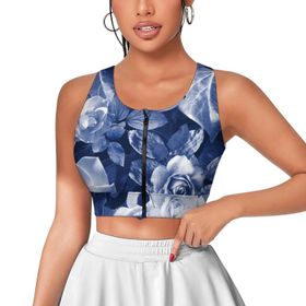 AILLOSA Activewear 3D Baskılı Desen YH-174 Askılı Kadın Atlet