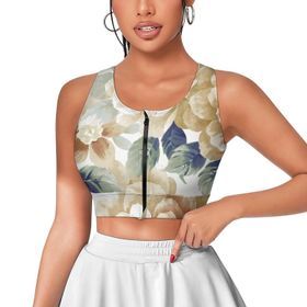 AILLOSA Activewear 3D Baskılı Desen YH-18 Askılı Kadın Atlet