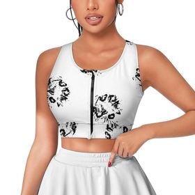 AILLOSA Activewear 3D Baskılı Desen YH-181 Askılı Kadın Atlet