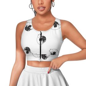 AILLOSA Activewear 3D Baskılı Desen YH-183 Askılı Kadın Atlet
