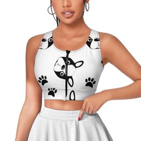 AILLOSA Activewear 3D Baskılı Desen YH-184 Askılı Kadın Atlet
