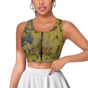 AILLOSA Activewear 3D Baskılı Desen YH-185 Askılı Kadın Atlet
