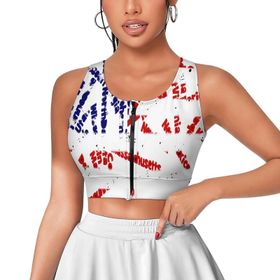 AILLOSA Activewear 3D Baskılı Desen YH-192 Askılı Kadın Atlet