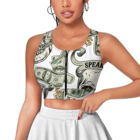 AILLOSA Activewear 3D Baskılı Desen YH-196 Askılı Kadın Atlet