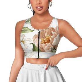 AILLOSA Activewear 3D Baskılı Desen YH-20 Askılı Kadın Atlet