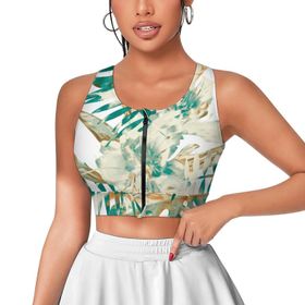 AILLOSA Activewear 3D Baskılı Desen YH-205 Askılı Kadın Atlet
