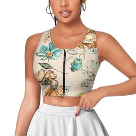 AILLOSA Activewear 3D Baskılı Desen YH-21 Askılı Kadın Atlet