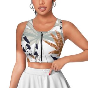 AILLOSA Activewear 3D Baskılı Desen YH-212 Askılı Kadın Atlet