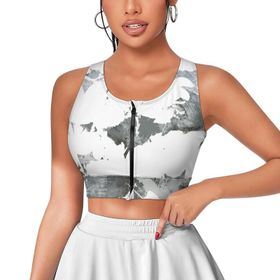 AILLOSA Activewear 3D Baskılı Desen YH-215 Askılı Kadın Atlet