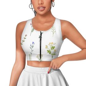 AILLOSA Activewear 3D Baskılı Desen YH-216 Askılı Kadın Atlet