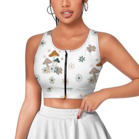 AILLOSA Activewear 3D Baskılı Desen YH-222 Askılı Kadın Atlet