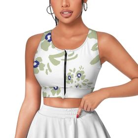 AILLOSA Activewear 3D Baskılı Desen YH-224 Askılı Kadın Atlet
