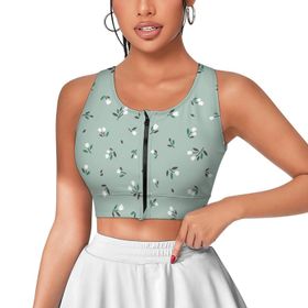 AILLOSA Activewear 3D Baskılı Desen YH-225 Askılı Kadın Atlet