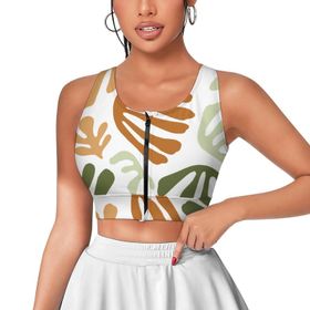 AILLOSA Activewear 3D Baskılı Desen YH-226 Askılı Kadın Atlet