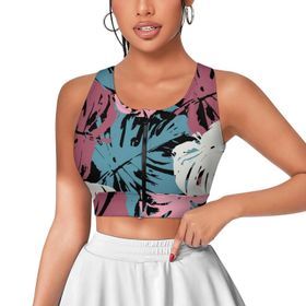AILLOSA Activewear 3D Baskılı Desen YH-227 Askılı Kadın Atlet