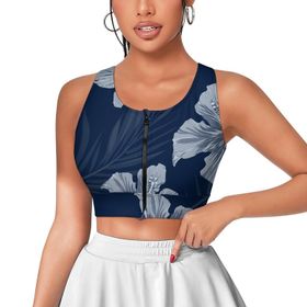 AILLOSA Activewear 3D Baskılı Desen YH-232 Askılı Kadın Atlet