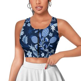 AILLOSA Activewear 3D Baskılı Desen YH-237 Askılı Kadın Atlet