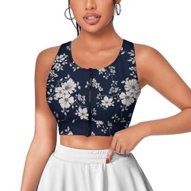 AILLOSA Activewear 3D Baskılı Desen YH-238 Askılı Kadın Atlet
