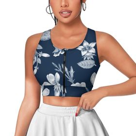 AILLOSA Activewear 3D Baskılı Desen YH-24 Askılı Kadın Atlet