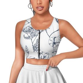 AILLOSA Activewear 3D Baskılı Desen YH-241 Askılı Kadın Atlet