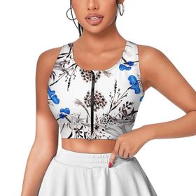 AILLOSA Activewear 3D Baskılı Desen YH-242 Askılı Kadın Atlet