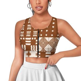 AILLOSA Activewear 3D Baskılı Desen YH-252 Askılı Kadın Atlet
