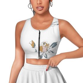 AILLOSA Activewear 3D Baskılı Desen YH-253 Askılı Kadın Atlet