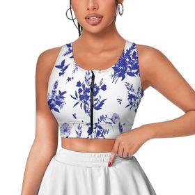 AILLOSA Activewear 3D Baskılı Desen YH-258 Askılı Kadın Atlet