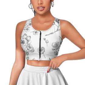 AILLOSA Activewear 3D Baskılı Desen YH-259 Askılı Kadın Atlet