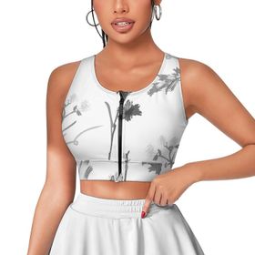 AILLOSA Activewear 3D Baskılı Desen YH-260 Askılı Kadın Atlet