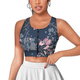 AILLOSA Activewear 3D Baskılı Desen YH-262 Askılı Kadın Atlet