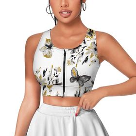 AILLOSA Activewear 3D Baskılı Desen YH-263 Askılı Kadın Atlet