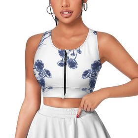 AILLOSA Activewear 3D Baskılı Desen YH-268 Askılı Kadın Atlet