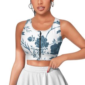 AILLOSA Activewear 3D Baskılı Desen YH-269 Askılı Kadın Atlet
