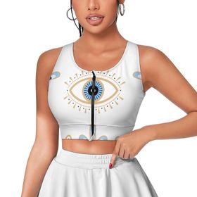 AILLOSA Activewear 3D Baskılı Desen YH-276 Askılı Kadın Atlet