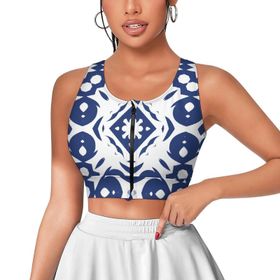 AILLOSA Activewear 3D Baskılı Desen YH-277 Askılı Kadın Atlet
