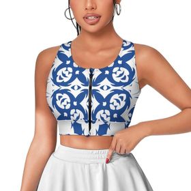 AILLOSA Activewear 3D Baskılı Desen YH-280 Askılı Kadın Atlet