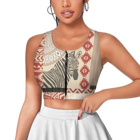 AILLOSA Activewear 3D Baskılı Desen YH-284 Askılı Kadın Atlet