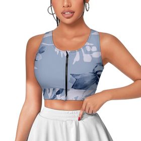 AILLOSA Activewear 3D Baskılı Desen YH-285 Askılı Kadın Atlet