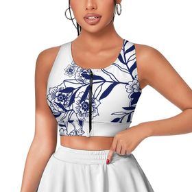 AILLOSA Activewear 3D Baskılı Desen YH-288 Askılı Kadın Atlet