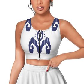 AILLOSA Activewear 3D Baskılı Desen YH-291 Askılı Kadın Atlet