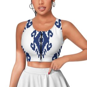 AILLOSA Activewear 3D Baskılı Desen YH-294 Askılı Kadın Atlet