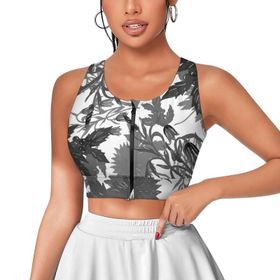 AILLOSA Activewear 3D Baskılı Desen YH-295 Askılı Kadın Atlet