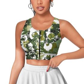 AILLOSA Activewear 3D Baskılı Desen YH-303 Askılı Kadın Atlet