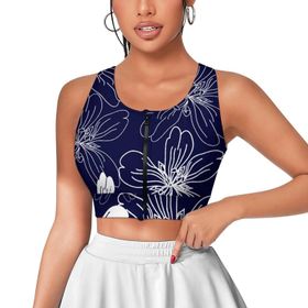 AILLOSA Activewear 3D Baskılı Desen YH-308 Askılı Kadın Atlet